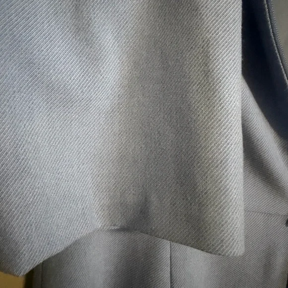 Banana Republic light blue 3/4 sleeve ruffled hem Fitted mini dress size 2 - Picture 6 of 14